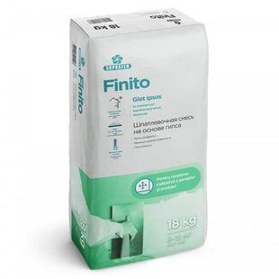 Шпатлевка на гипсовой основе FINITO 18kg, Supraten BR-0726-NN-13797 фото