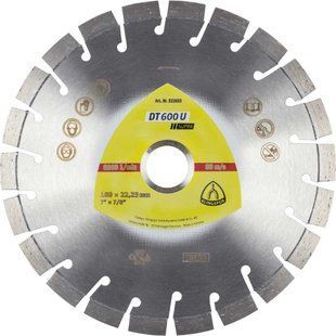 Диск алмазный отрезной сегментированный SUPRA DT600GU 230x2.6x22.23 мм Klingspor BR-0726-NN-3811 фото