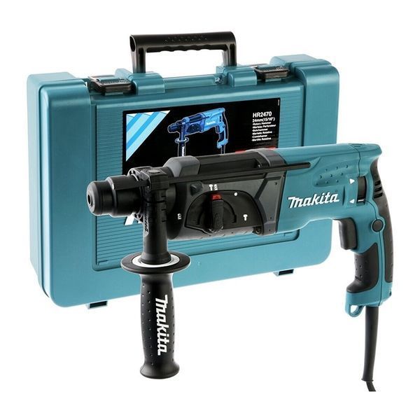 Перфоратор, SDS-PLUS, 3 функции, 780 W, 2.7 J, 4500 уд/мин, HR2470, Makita BR-0726-NN-5909 фото