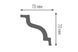Багет D70/70*2000мм - ТМ PNP Decor BR-0726-LR-1882 фото 2