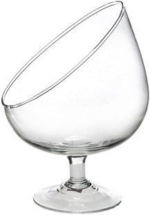 Ваза декоративанная, на ножке, стеклянная, сферическая, 650ml, 16х14.5cm BR-0726-NN-0184 фото
