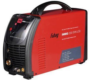 Сварочный инверторный аппарат INMIG200 SYNLCD Fubag. TIG/MMA/MAG/MIG. 220 В. 7.9 кВт. 200 А. BR-0726-NN-5781 фото