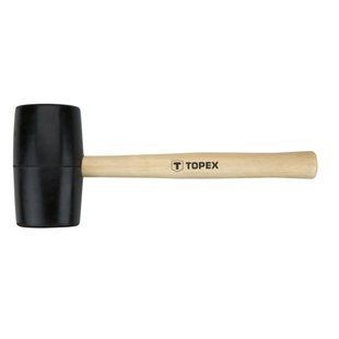 Киянка резиновая Topex 02A345. 680 г. Деревянная ручка. 63 мм. BR-0726-NN-5120 фото