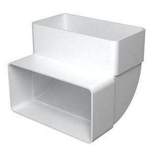 Колено вертикальное KLV Europlast. ПВХ. 110 x 55 мм. BR-0726-NN-8944 фото