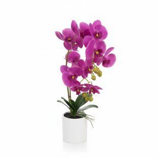 Цветок декоративный, Орхидеея, в вазоне, искуственная, 78cm BR-0726-NN-0289 фото