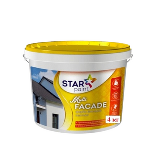 Краска Star Paint акриловая фасадная Multi Fasade 4 кг BR-08786 фото