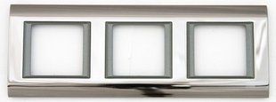 Рама тройная 2 -х модульная Thea Sistema Una Panasonic. Дымчатый BR-0726-NN-13997 фото