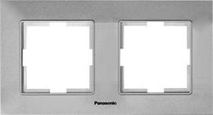 Рама двойная Arkedia Slim Panasonic. Серебро BR-0726-NN-14172 фото