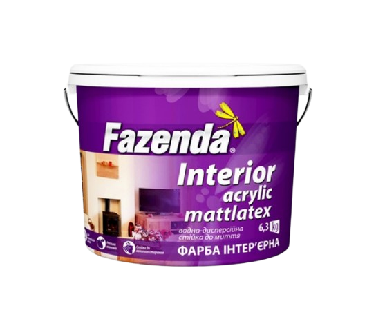 Краска ВД интерьерная 'Interior Acrylic Mattlatex', Fazenda 3 л/4,0кг BR-04588 фото