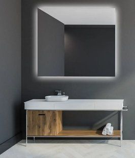Зеркало LED NARO 800x800 с датчиком, защита от запотевания BR-0726-NN-10501 фото