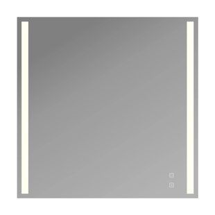 Зеркало BONY 800x800 с 2 сенсорными кнопками, LED, защита от запотевания BR-0726-NN-10502 фото