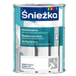 Краска акриловая для радиаторов Sniezka. Глянцевая. Белая. 0.75 л. BR-0726-NN-7342 фото