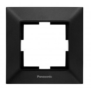 Рамка одинарная, черный, Arkedia Slim Panasonic BR-0726-NN-14537 фото