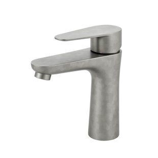 Смеситель для умывальника INOX, серый, Rubano BR-0726-NN-10957 фото